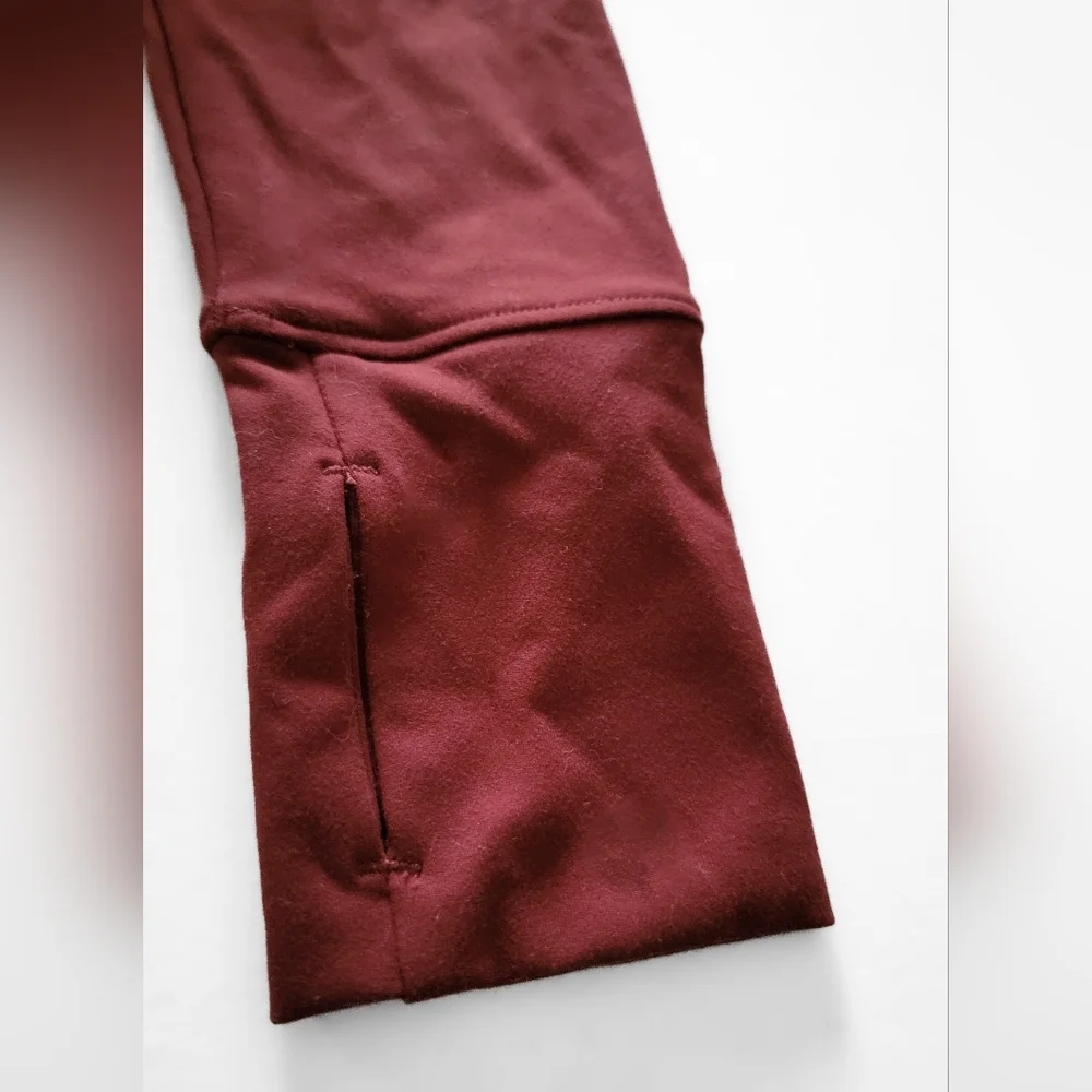 Burgundy Red Surplice Lightweight Hoodie Size XS - Picture 4 of 6